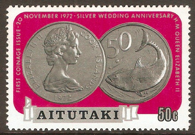 Aitutaki 1973 50c Coinage series. SG76.