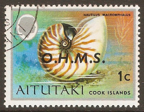 Aitutaki 1978 1c Official Stamp. SGO1.