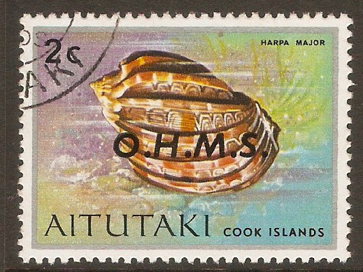 Aitutaki 1978 2c Official Stamp. SGO2.