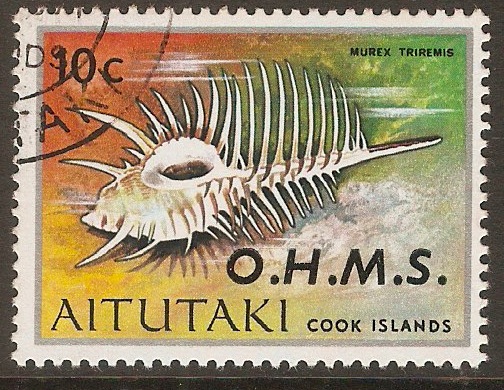 Aitutaki 1978 10c Official Stamp. SGO7.