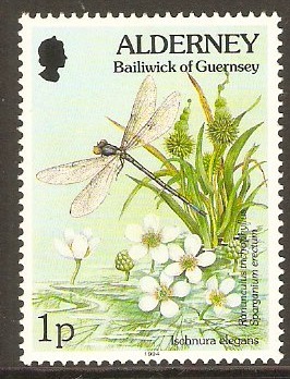Alderney 1994 1p Flora and Fauna Series. SGA60