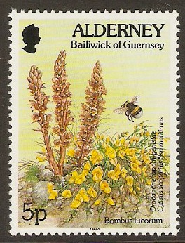 Alderney 1994 5p Flora and Fauna Series. SGA64