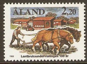 Aland Islands 1988 2m.20 Agricultural Education Anniversary. SG3
