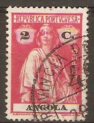 Angola 1915 2c Carmine. SG280.