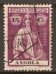 Angola 1915 15c Plum. SG291.