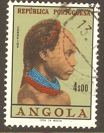 Angola 1961 $4 Angolan Women series. SG553.