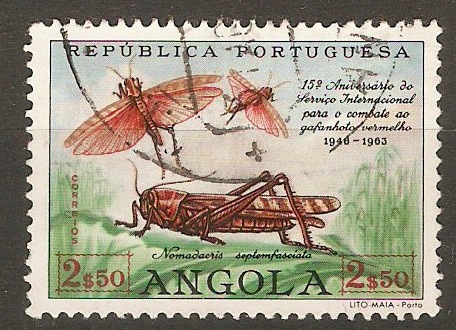 Angola 1963 2E.50 Locust Eradication Service. SG568.