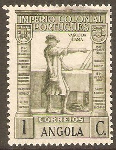 Angola 1938 1c Grey-olive. SG383.