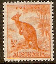 Australia 1937 d Orange. SG179.