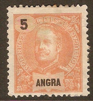Angra 1897 5r Orange-red. SG29.