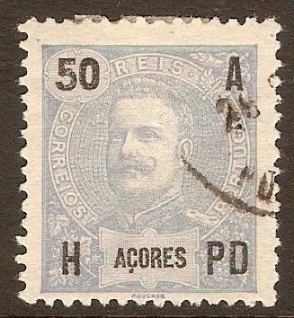 Azores 1906 50r Ultramarine. SG184.