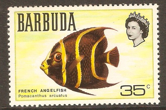 Barbuda 1968 35c Fishes series. SG22.