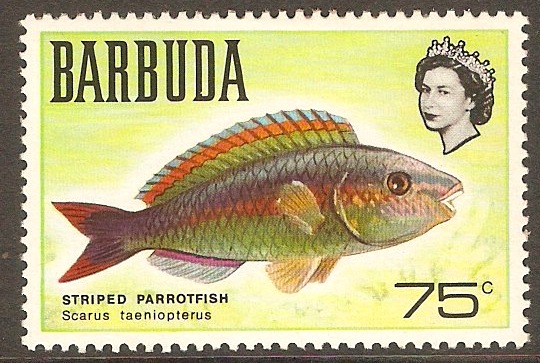 Barbuda 1968 75c Fishes series. SG24.