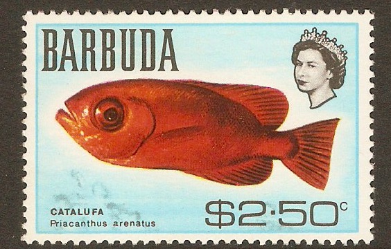 Barbuda 1968 $2.50 Fishes series. SG26.
