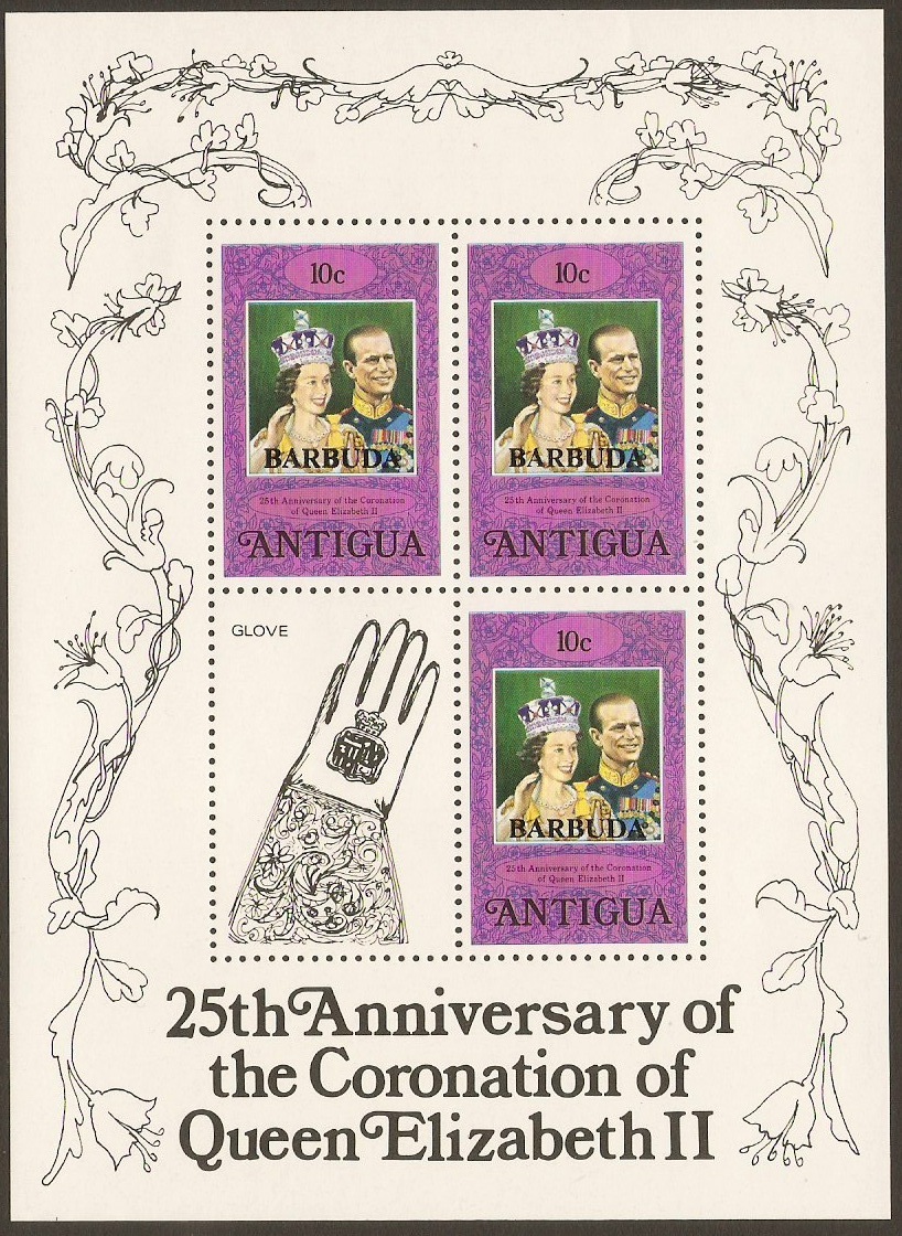 Barbuda 1978 10c Coronation Anniversary Stamps. SG415.