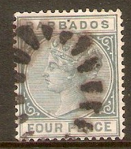 Barbados 1882 4d Grey. SG97.