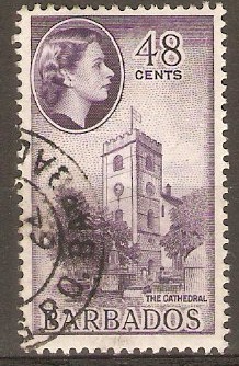 Barbados 1953 48c Deep violet. SG298.