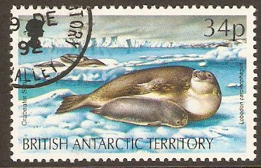 British Antarctic 1992 34p Endangered Species Series. SG212.
