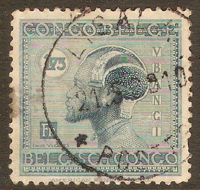 Belgian Congo 1923 1f.75 Blue. SG137.