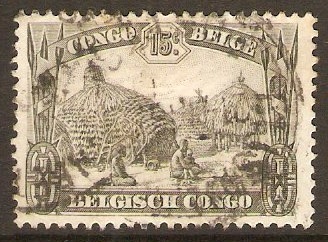 Belgian Congo 1931 15c Grey-black. SG182.