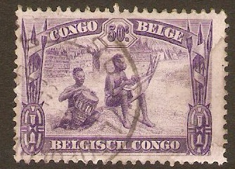 Belgian Congo 1931 50c Bright violet. SG186.