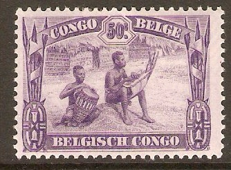 Belgian Congo 1931 50c Bright violet. SG186.