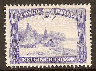 Belgian Congo 1931 2f Ultramarine. SG191.