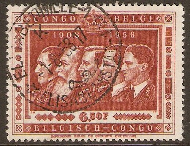 Belgian Congo 1958 6f.50 Annexation Anniversary Series. SG337.