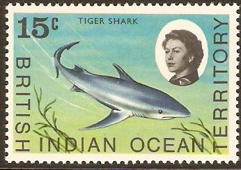 British Indian Ocean Territory 1968 15c Marine Life Series. SG18