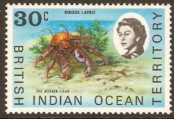 British Indian Ocean Territory 1968 30c Marine Life Series. SG20
