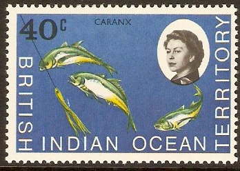 British Indian Ocean Territory 1968 40c Marine Life Series. SG21