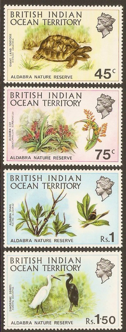 British Indian Ocean Territory 1971 Nature Reserves. SG36-SG39.