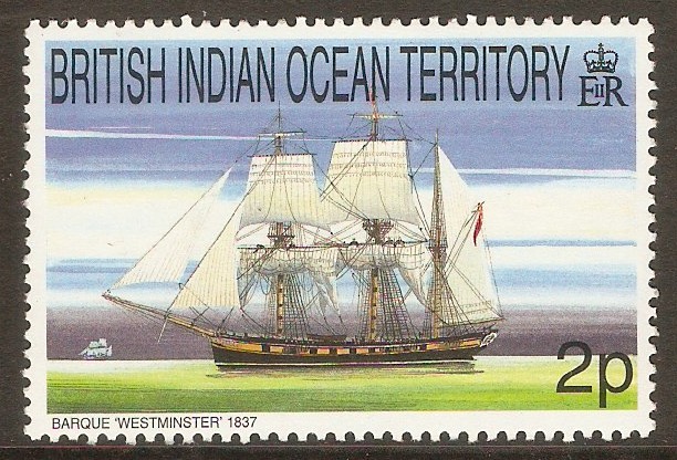 British Indian Ocean Territory 1999 2p Ships series. SG224.