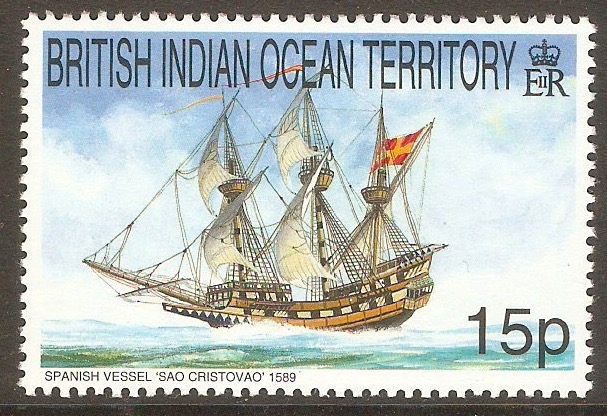 British Indian Ocean Territory 1999 15p Ships series. SG225.