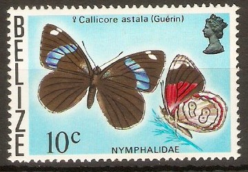 Belize 1974 10c Butterflies series. SG386.