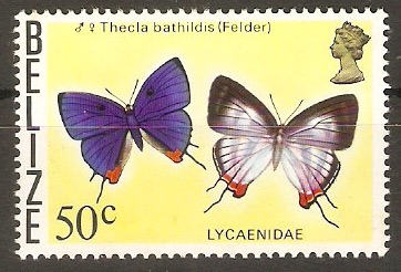 Belize 1974 50c Butterflies series. SG391.