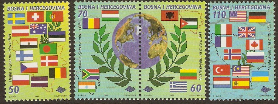 Bosnia and Herzegovina 1997 Peace Day Set. SG548-SG551.