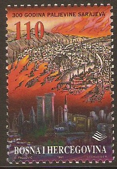 Bosnia and Herzegovina 1997 Great Fire Anniv. Stamp. SG555.