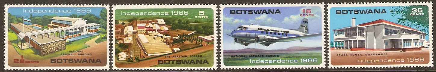 Botswana 1966 Independence Set. SG202-SG205.