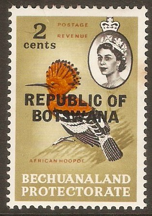 Botswana 1966 2c Bechuanaland overprint series. SG207.