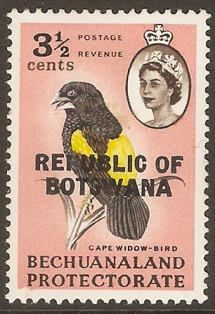 Botswana 1966 3c Bechuanaland overprint series. SG209.