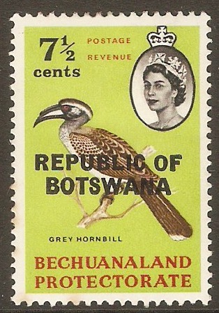 Botswana 1966 7c Bechuanaland overprint series. SG211.