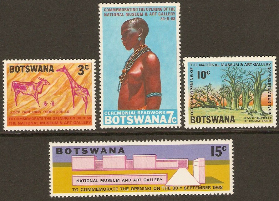 Botswana 1968 National Museum Set. SG244-SG247. - Click Image to Close