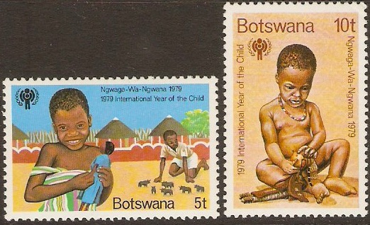 Botswana 1979 Childrens Year Set. SG452-SG453.