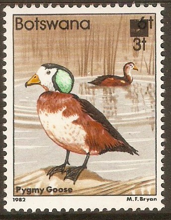 Botswana 1987 3t on 6t Birds series. SG612.