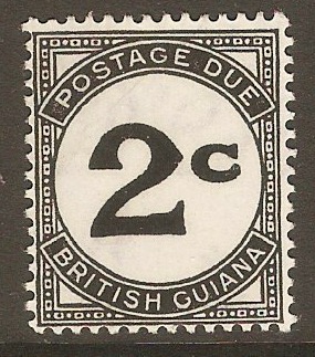 British Guiana 1940 2c Black - Postage Due. SGD2.