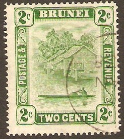Brunei 1924 2c Green. SG62.