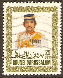 Brunei 1985 25c Sultan Definitive Series. SG374.