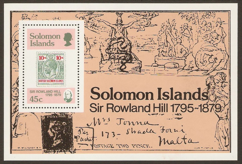 British Solomon Islands 1979 Rowland Hill Commem. SGMS387.