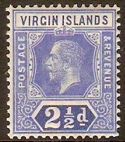 British Virgin Islands 1913 2d Bright blue. SG72.